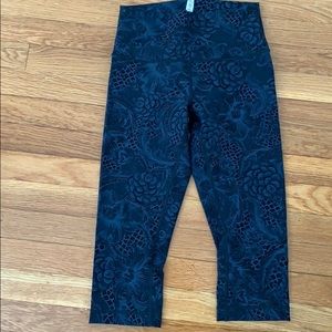 Never worn Lululemon floral crops